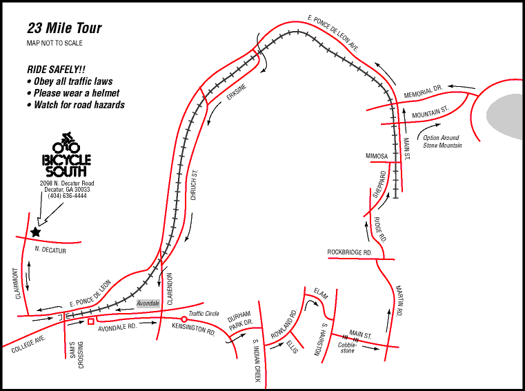 Easy ride дпс. Stone Mountain Georgia Map. Bike Paths perpendicular.